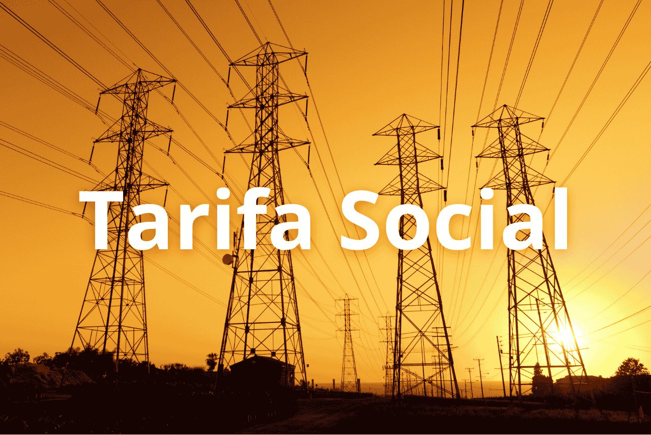 linhas de energia para representar a tarifa social