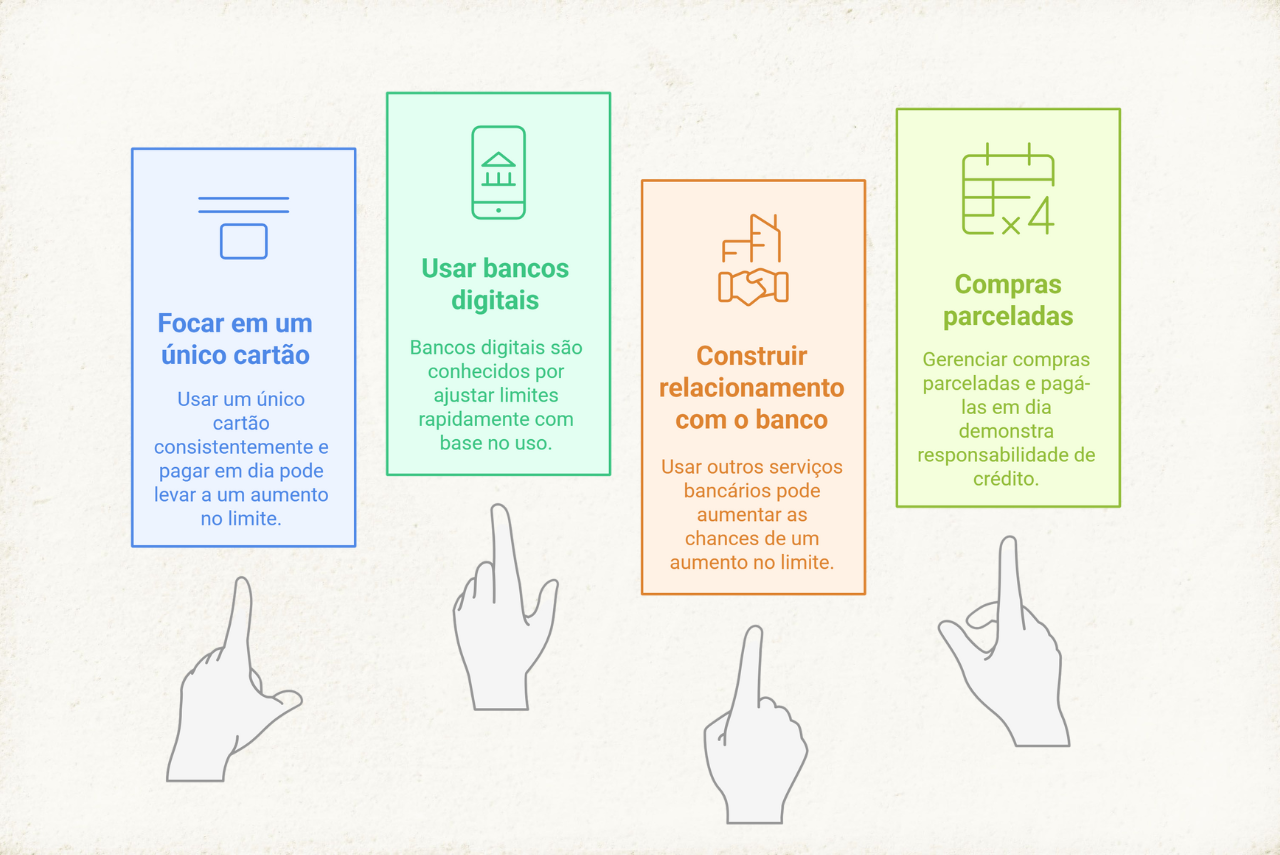 Aumente o limite do seu cartão 