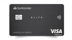 Cartão Santander Elite: até 1,5 ponto por dólar e até R$ 500 de cashback por fatura